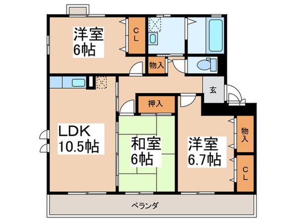 パルソシアの物件間取画像